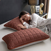 Pair of Quilted Pillow Covers With Anti-Slobber:: FREE SHIPPING!!