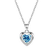 Elegant  Heart-shaped Rhinestones Necklace for Valentine's Day