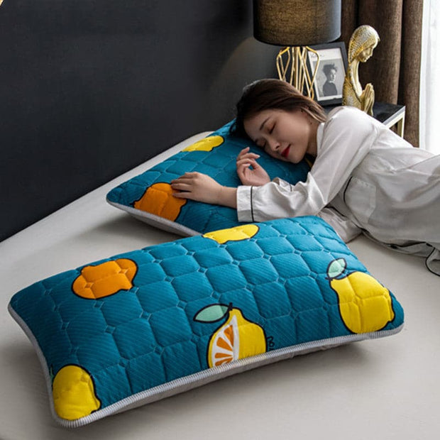 Pair of Quilted Pillow Covers With Anti-Slobber:: FREE SHIPPING!!