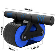 Double Wheel Automatic Rebound Ab Wheel Exerciser