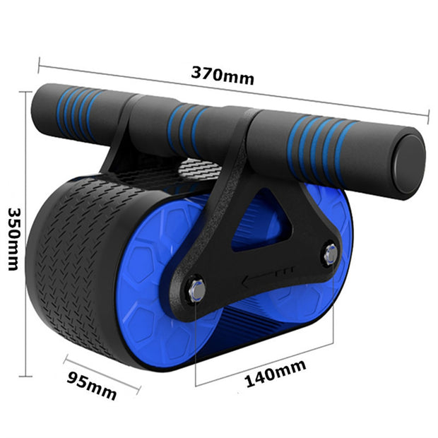 Double Wheel Automatic Rebound Ab Wheel Exerciser