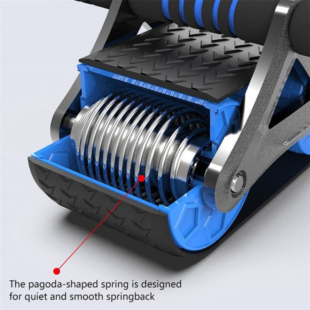 Double Wheel Automatic Rebound Ab Wheel Exerciser