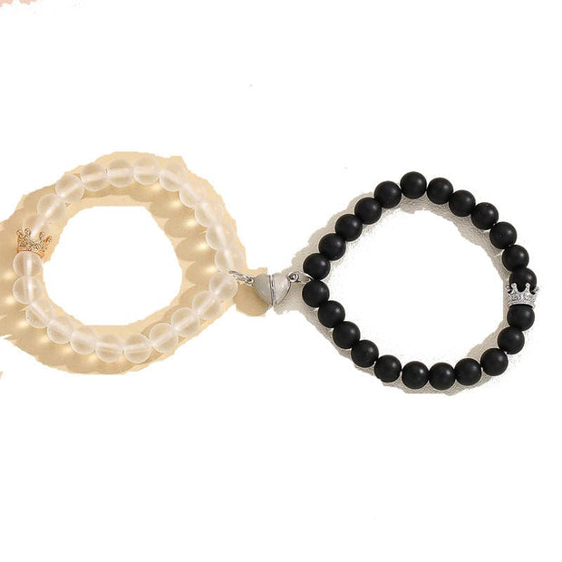 Fashion Jewelry 2pcs Handmade Beaded Charms Bracelet Glow In The Dark