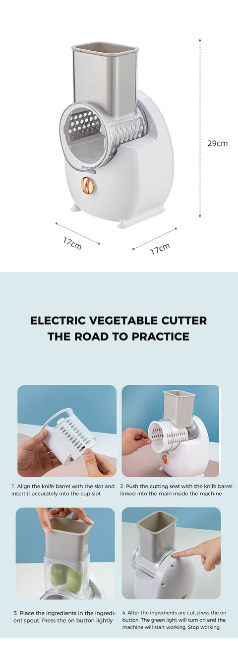 Electric Multifunctional Vegetable Slicer & Shredder