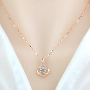 925 Sterling Silver Plated 18k Rose Gold