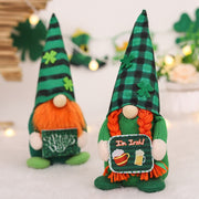 Irish St Patrick's Day Striped Plaid Hat Couple Doll