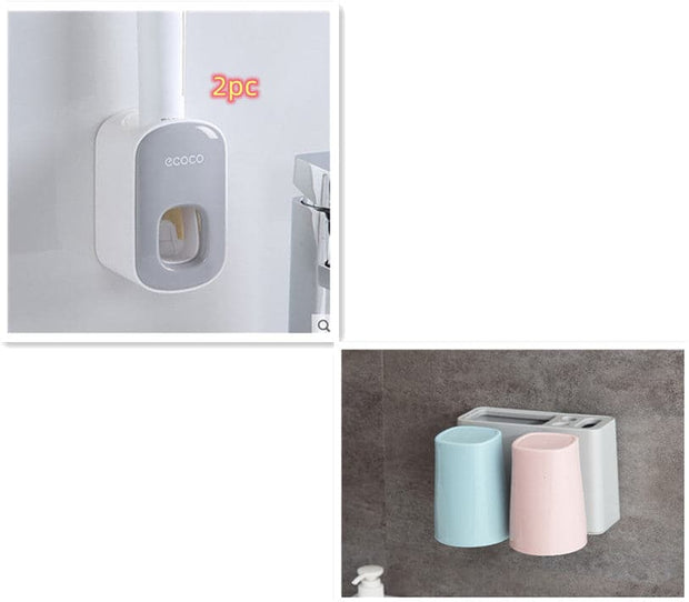 Ecoco Wall Mounted Automatic Toothpaste Dispenser and Holder::FREE SHIPPING!!