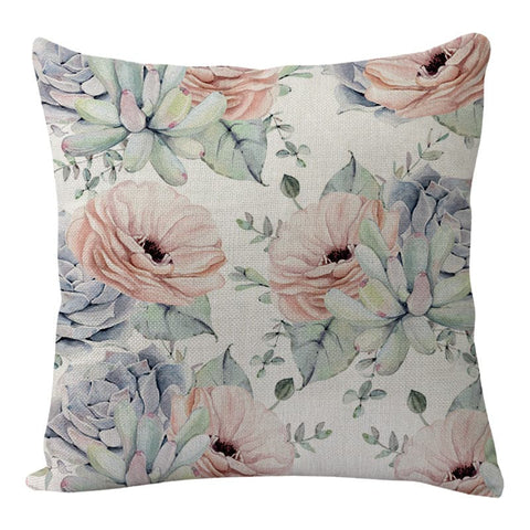 Flowers & Birds Flax Pillow Car & Sofa Cushion::FREE SHIPPING!!