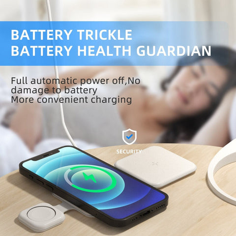 TrioCharge 3 In 1 Magnetic Foldable Wireless Charging Station, Multi-device::FREE SHIPPING!!