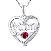 S925 Silver  Mother's Day Gift Birthstones Smart Pendant