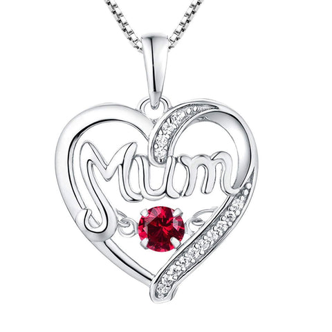 S925 Silver  Mother's Day Gift Birthstones Smart Pendant