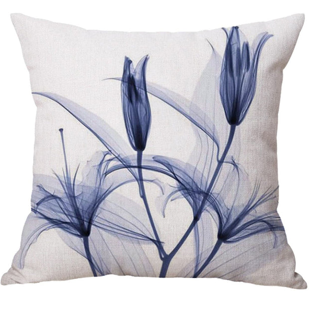 Floral Woven Linen Sofa Decorative Pillow Cover:: FREE SHIPPING!!