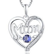 S925 Silver  Mother's Day Gift Birthstones Smart Pendant