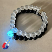 Fashion Jewelry 2pcs Handmade Beaded Charms Bracelet Glow In The Dark