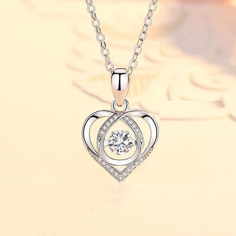 S925 Beating Heart-Shaped Necklace