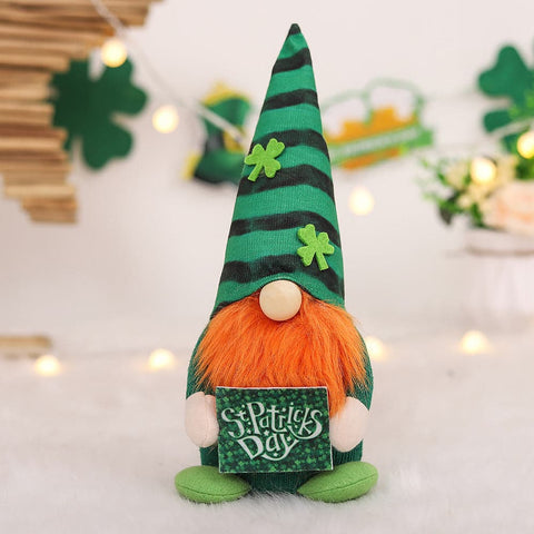 Irish St Patrick's Day Striped Plaid Hat Couple Doll